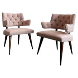 Pair Of Mid-Century Modern Upholstered Armchairs