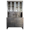 Large Industrial Brushed Steel Apothecary Hoosier Cabinet