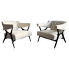 Mid-Century Modern Sculptural Lounge Chairs By Ward Bennett