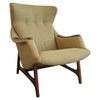 Scandinavian Modern Wingback Lounge Chair By B. J. Hansen