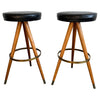 Pair Of Mid-Century Modern Bar Stools