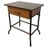 Industrial Black Laminate Top Mail Room Work Table