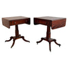 Pair Of Regency Mahogany Pembroke Drop-Leaf End Tables