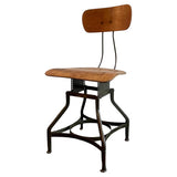 Industrial Adjustable Shop Chair By Toledo Metal Furniture Co.