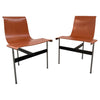 Set of Six Leather "T" Chairs By Katavolos, Kelley & Littell For Laverne Inc.