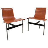 Set of Six Leather "T" Chairs By Katavolos, Kelley & Littell For Laverne Inc.