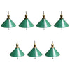 Green Enamel Tin Pendants