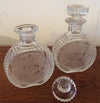 Acid Etched Crystal Liquor Decanter Set