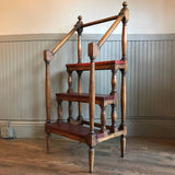 Maple and Leather Library Ladder