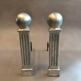 Aluminum Column Andirons