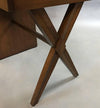 Mid-Century Modern Mahogany X-Base Pedestal Desk