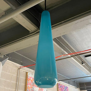 Scandinavian Modern Blue Teardrop Pendant Light