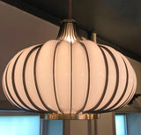 Milk Glass Onion Swag Pendant Light