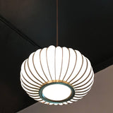 Milk Glass Onion Swag Pendant Light