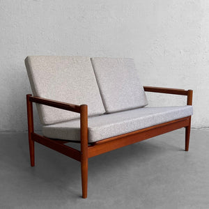 Danish Modern Loveseat Sette By Borge Jensen