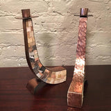 Mosaic Copper Candle Holders