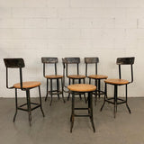 Industrial Oak Shop Chairs