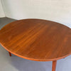 Danish Modern Teak Oval Extension Dining Table