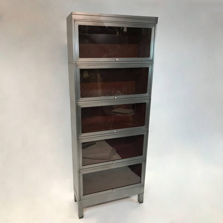 Metal barrister outlet cabinet