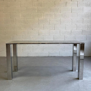 Modern Chrome Parsons Console Table