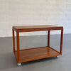 Danish Modern Extension Serving Table Cart