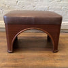 Art Deco Leather Ottoman