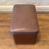 Art Deco Leather Ottoman