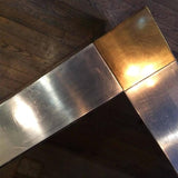 Aluminum & Brass Dining Table