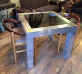 Aluminum & Brass Dining Table