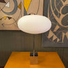 Modernist Chrome Mushroom Table Lamp By Sonneman