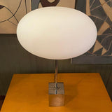 Modernist Chrome Mushroom Table Lamp By Sonneman