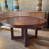 Midcentury Round Walnut Coffee Table