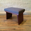 Upholstered Mahogany Ottoman