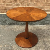 Walnut Pedestal Side Tables by Kipp Stewart for Drexel Declaration