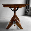 Industrial Height Adjustable Maple Drafting Table