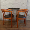 Pair of Danish Modern Teak Barrel Chairs