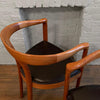 Pair of Danish Modern Teak Barrel Chairs