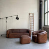 Rustic Buffalo Hide Sofa Seating Set