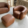 Rustic Buffalo Hide Sofa Seating Set