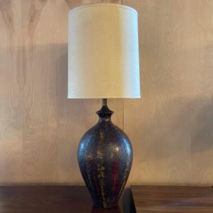 Midcentury Brutalist Art Pottery Table Lamp