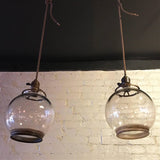 Clear Open Globe Pendants