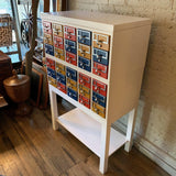 Custom Color Block Modular Library Card Catalog Cabinet