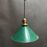 Green Enamel Tin Pendants