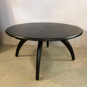 Heywood Wakefield Ebonized Maple Revolving Coffee Table