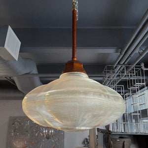 Industrial Cloud Shaped Holophane Pendant Light