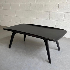 Ebonized Maple Heywood Wakefield Wishbone Coffee Table