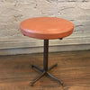 Brass and Leather Vanity Stool