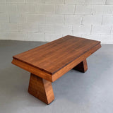 Art Deco Walnut Coffee Table Attributed To Donald Deskey