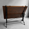 Early 20th Century Cast Iron Maple Drafting Table By Frederick Post Co.