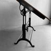 Early 20th Century Cast Iron Maple Drafting Table By Frederick Post Co.